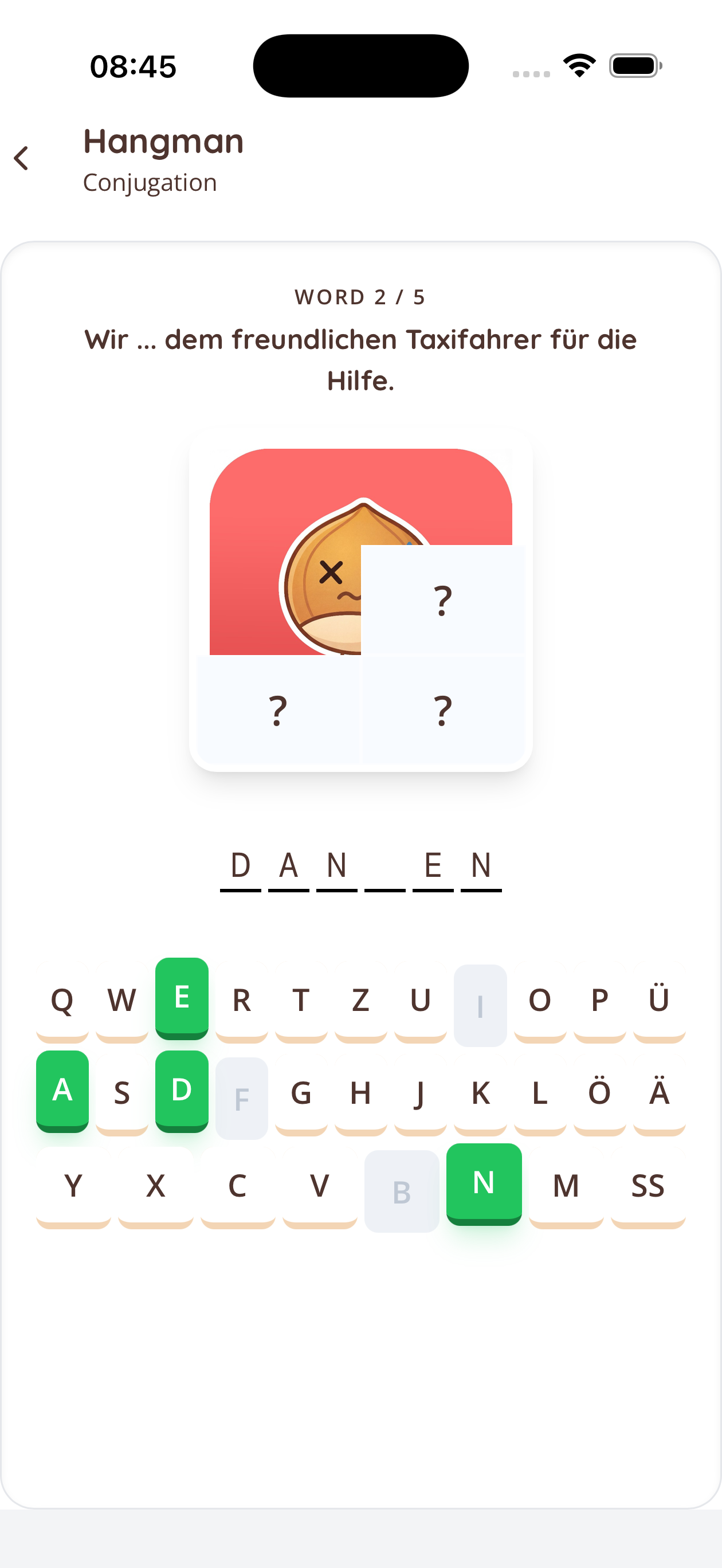 Jeu interactif allemand